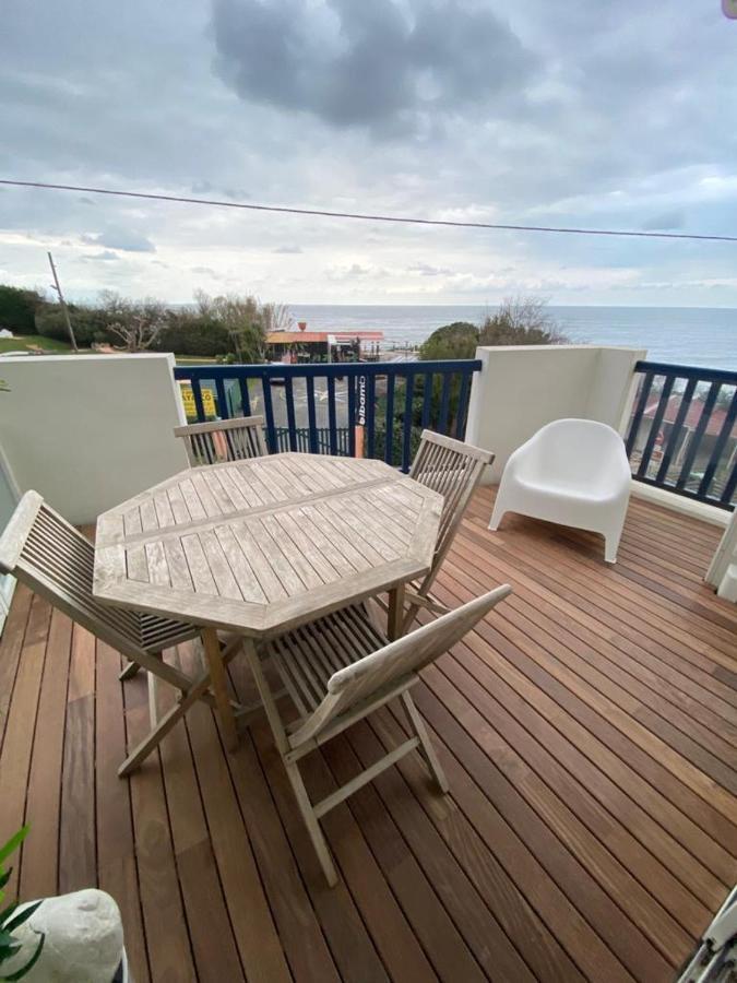 Bel appartement vue mer - 1er rang front de mer Saint-Jean-de-Luz Buitenkant foto